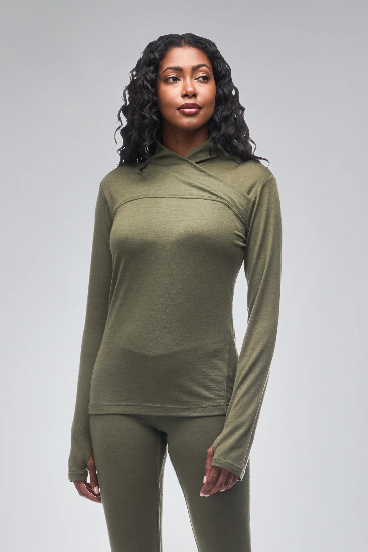 Indyeva STRIKA MERINO moss green