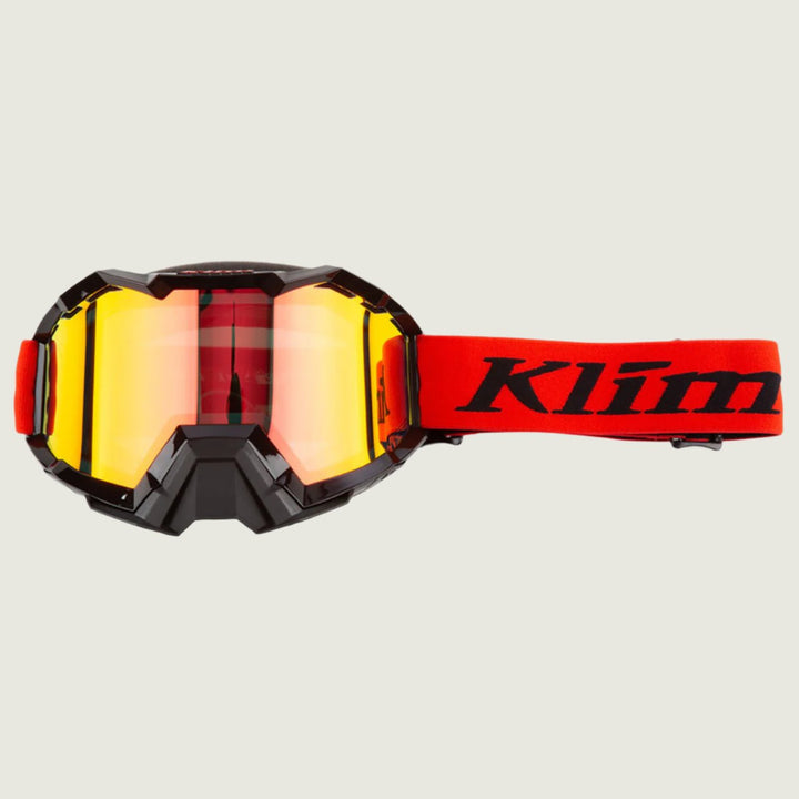 Klim Viper Goggles | Emblem Fiery Red - Black Light Smoke Red Mirror