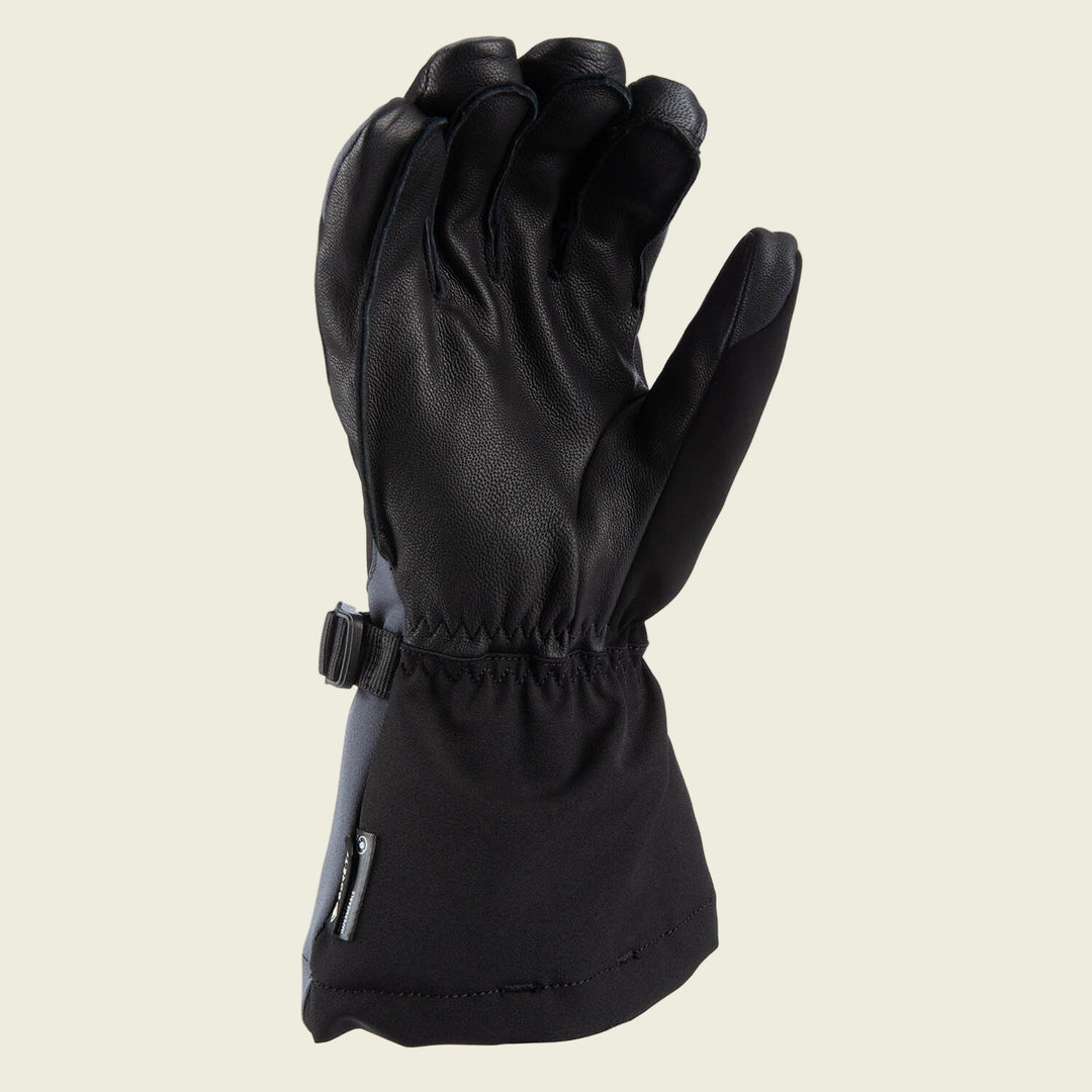Black glove on a white background