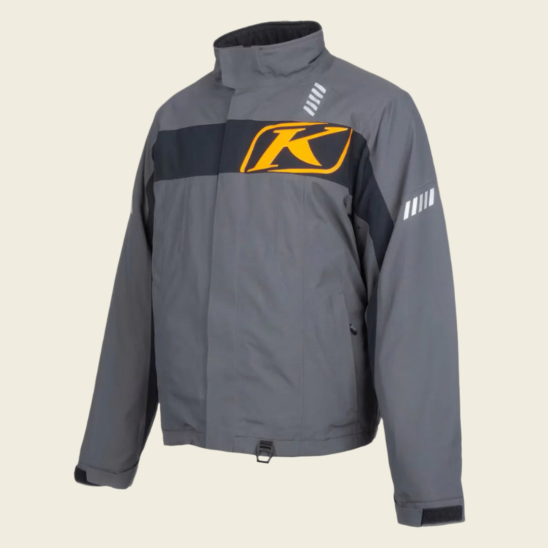 Klim Keweenaw Jacket Asphalt - Strike Orange