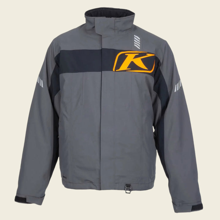 Klim Keweenaw Jacket Asphalt - Strike Orange