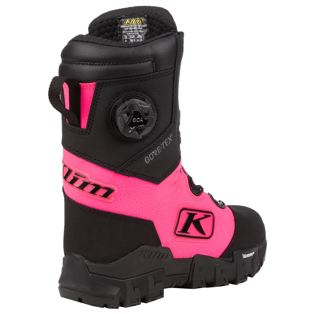 Klim Adrenaline Pro S GTX BOA Boot - Black / Knockout Pink