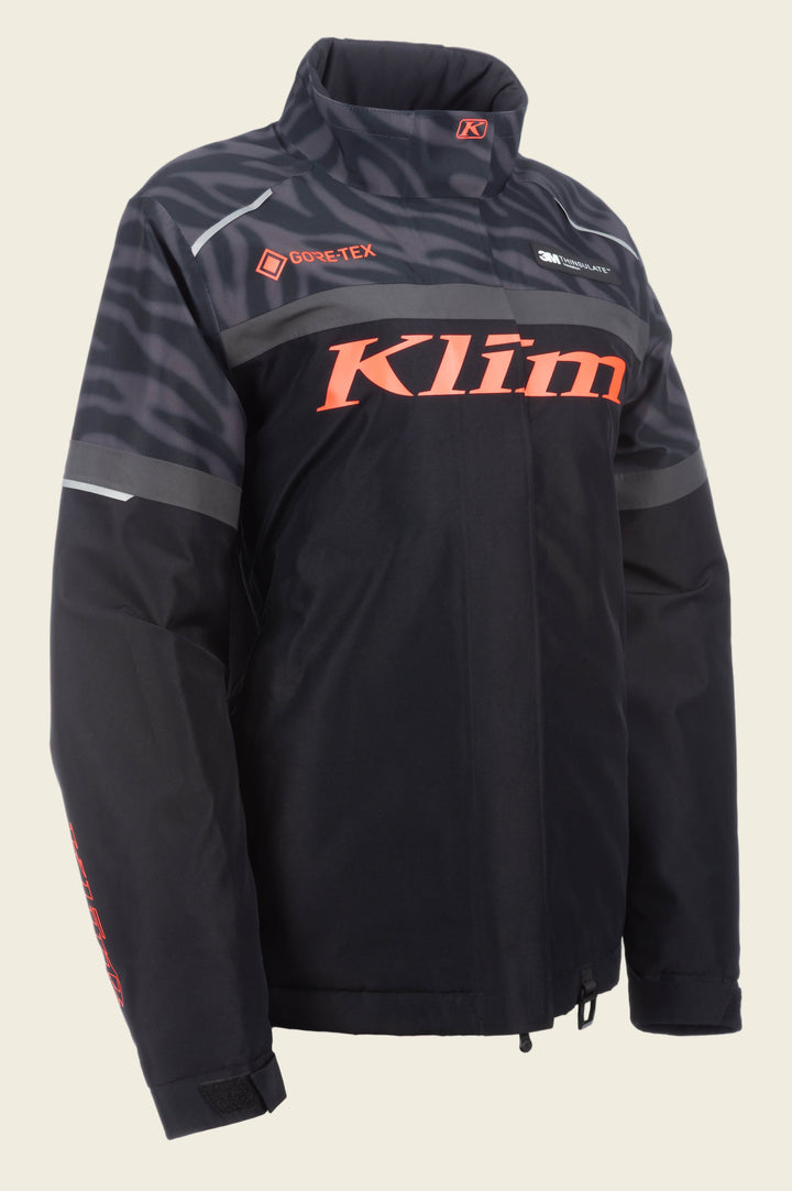 Klim Spark Jacket | Black - Fiery Coral