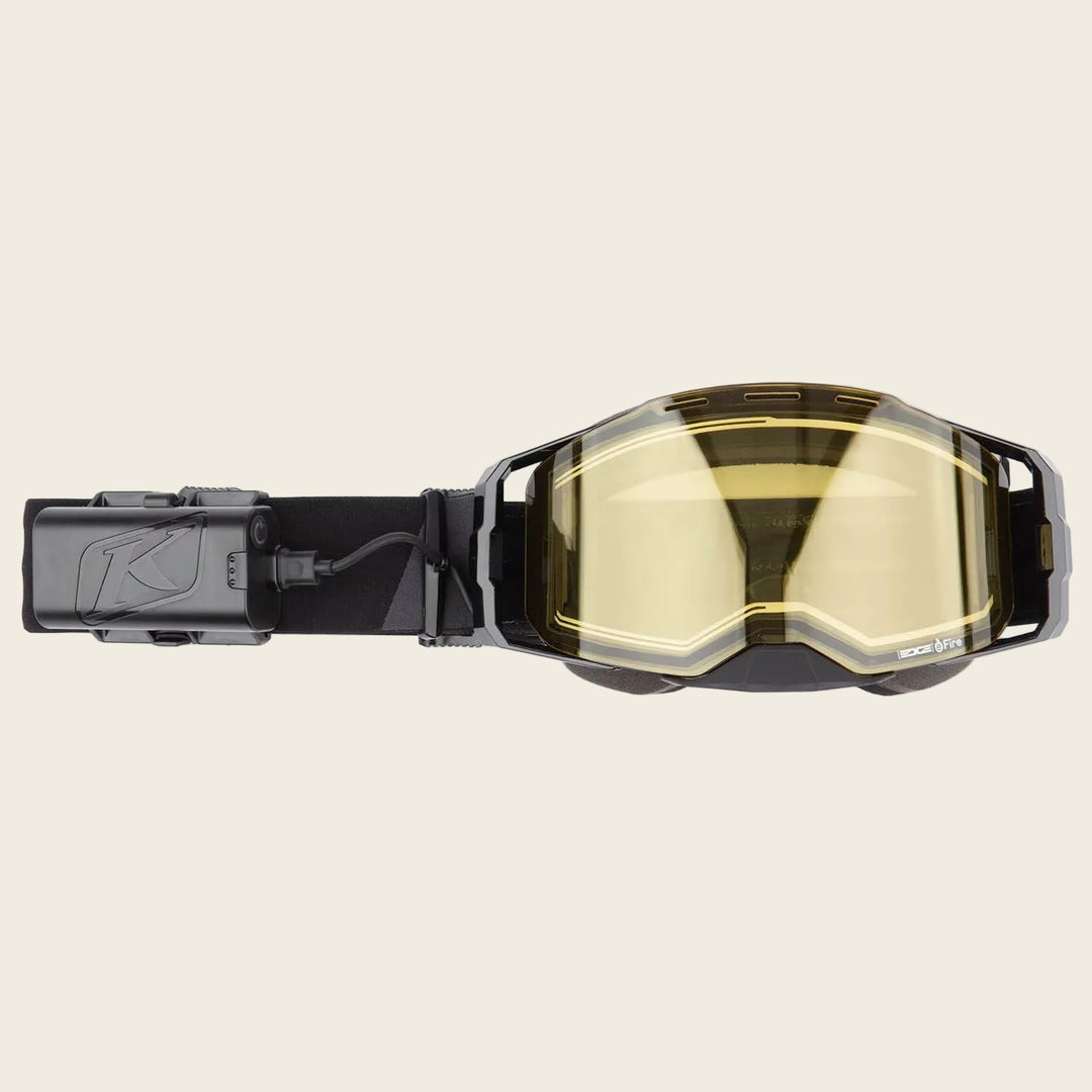 Klim Edge eFire Goggle | Slope Black Light Yellow Tint