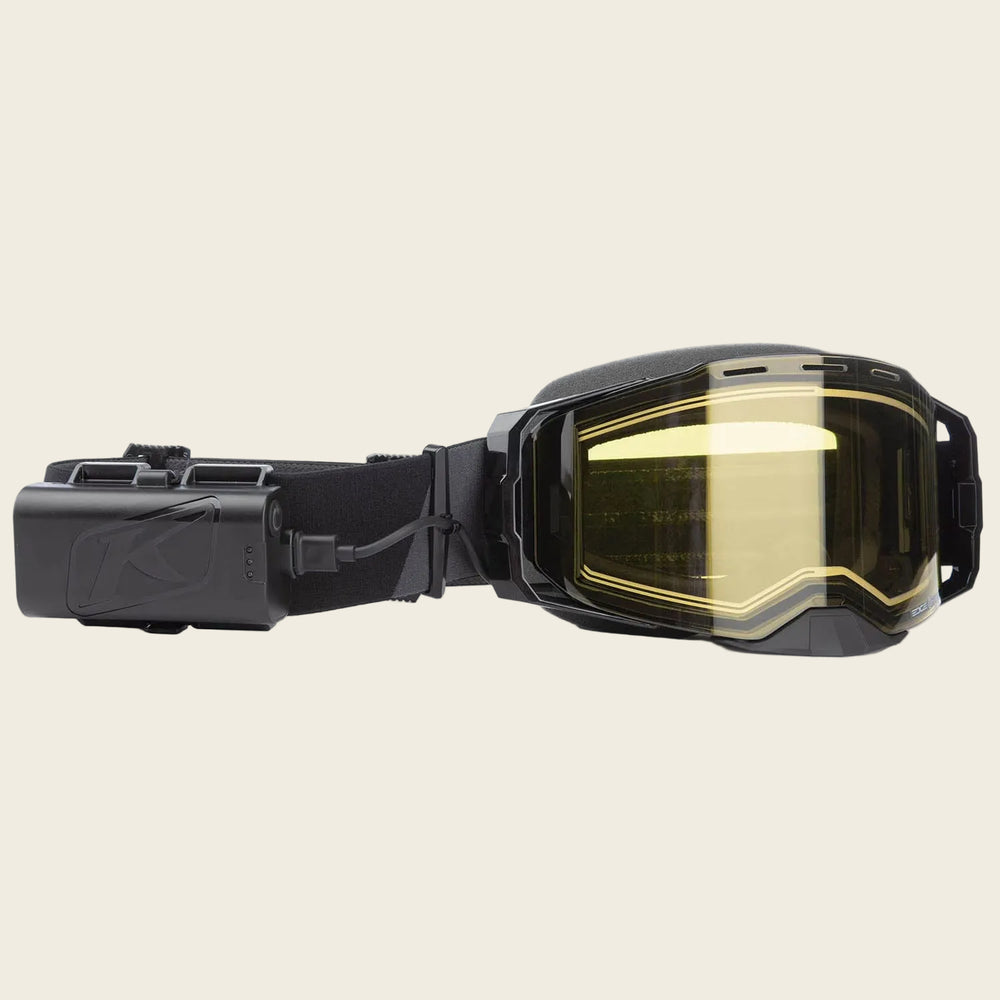 Klim Edge eFire Goggle | Slope Black Light Yellow Tint