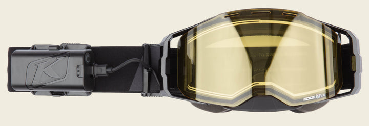 Klim Edge eFire Goggle | Slope Black Light Yellow Tint