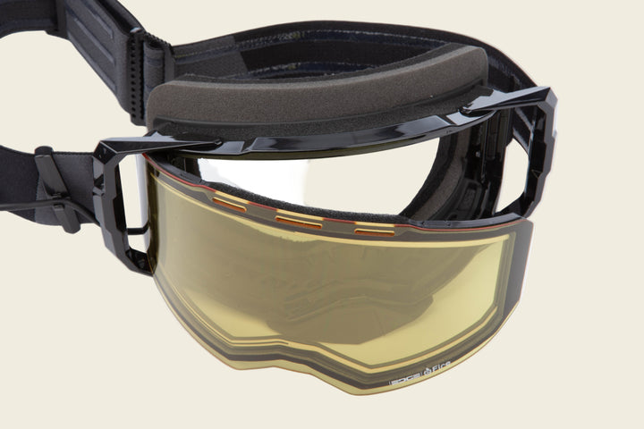Klim Edge eFire Goggle | Slope Black Light Yellow Tint