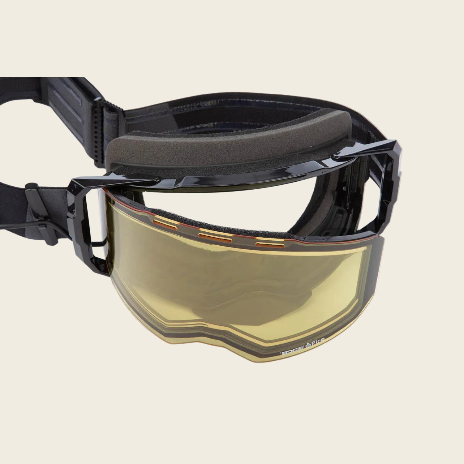 Klim Edge eFire Goggle | Slope Black Light Yellow Tint