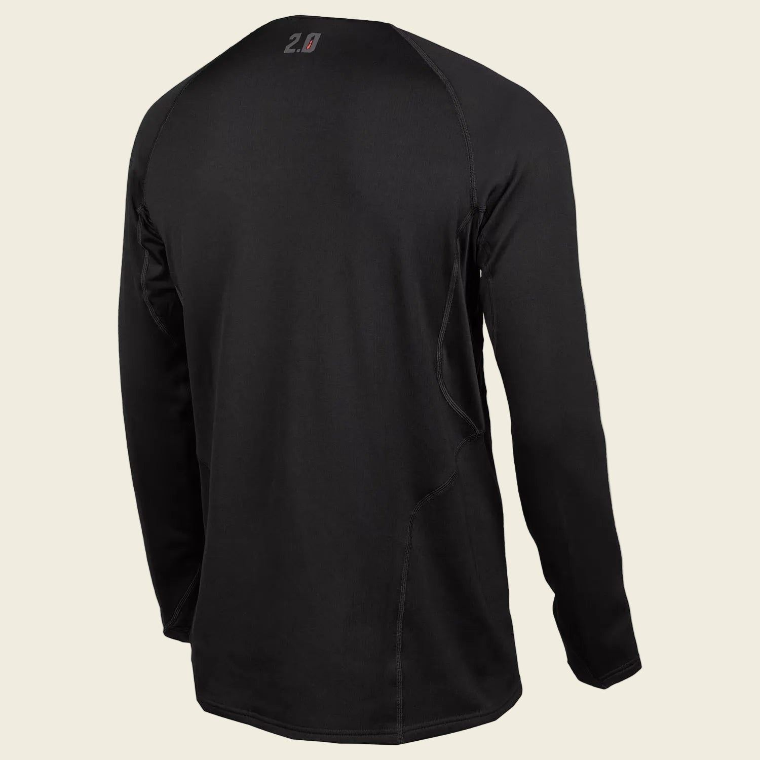 Black long-sleeve shirt on a white background