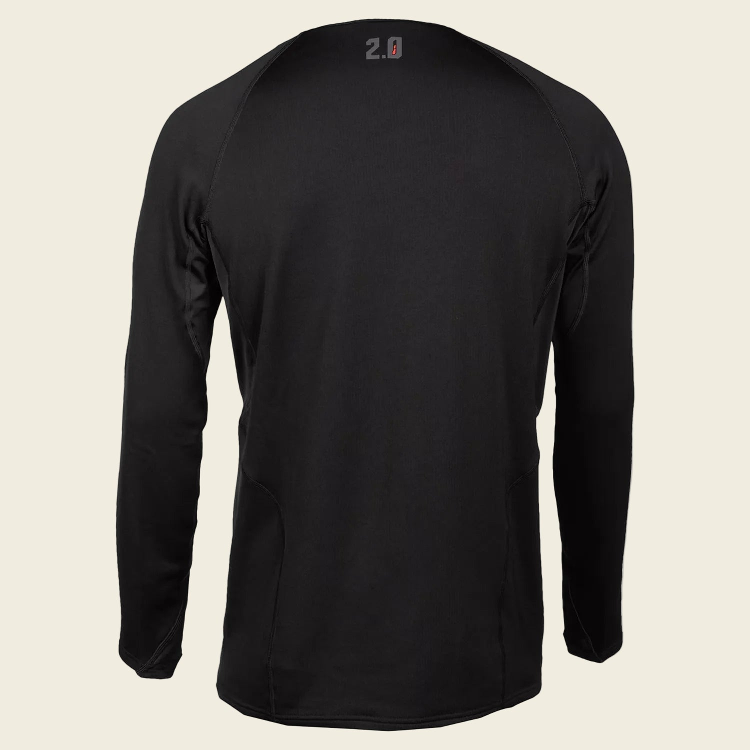 Black long-sleeve shirt on a white background