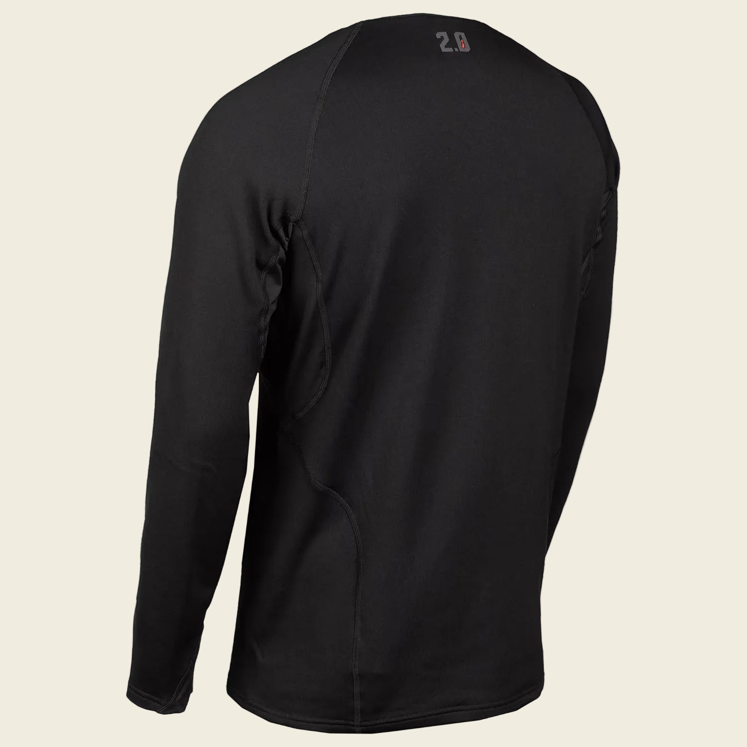 Black long-sleeve shirt on a white background