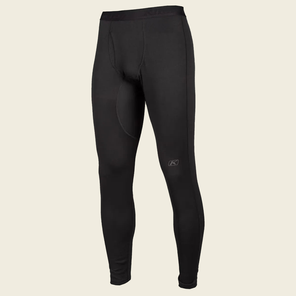 Black thermal leggings on a white background