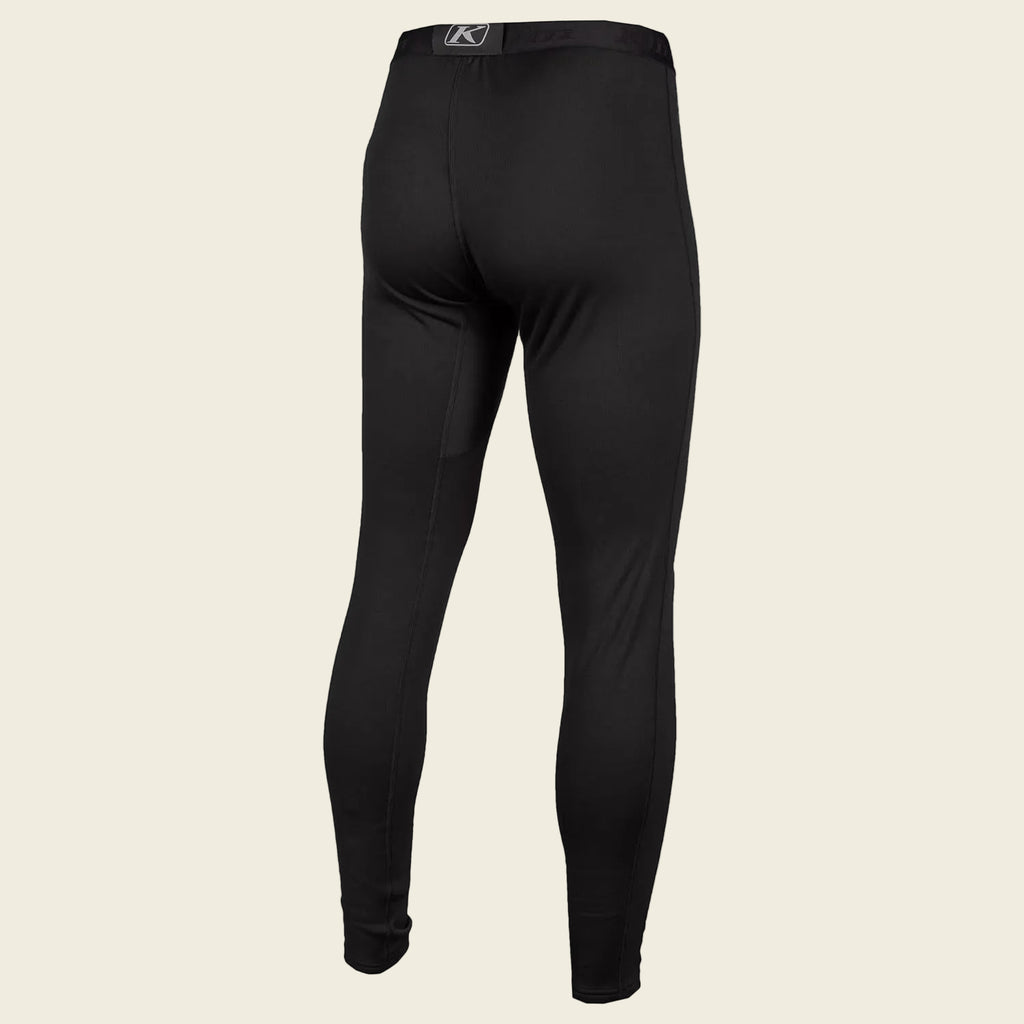 Black leggings with a brand logo on a white background