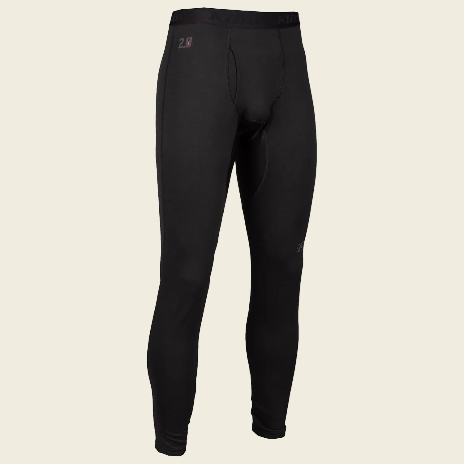 Black thermal pants on a white background