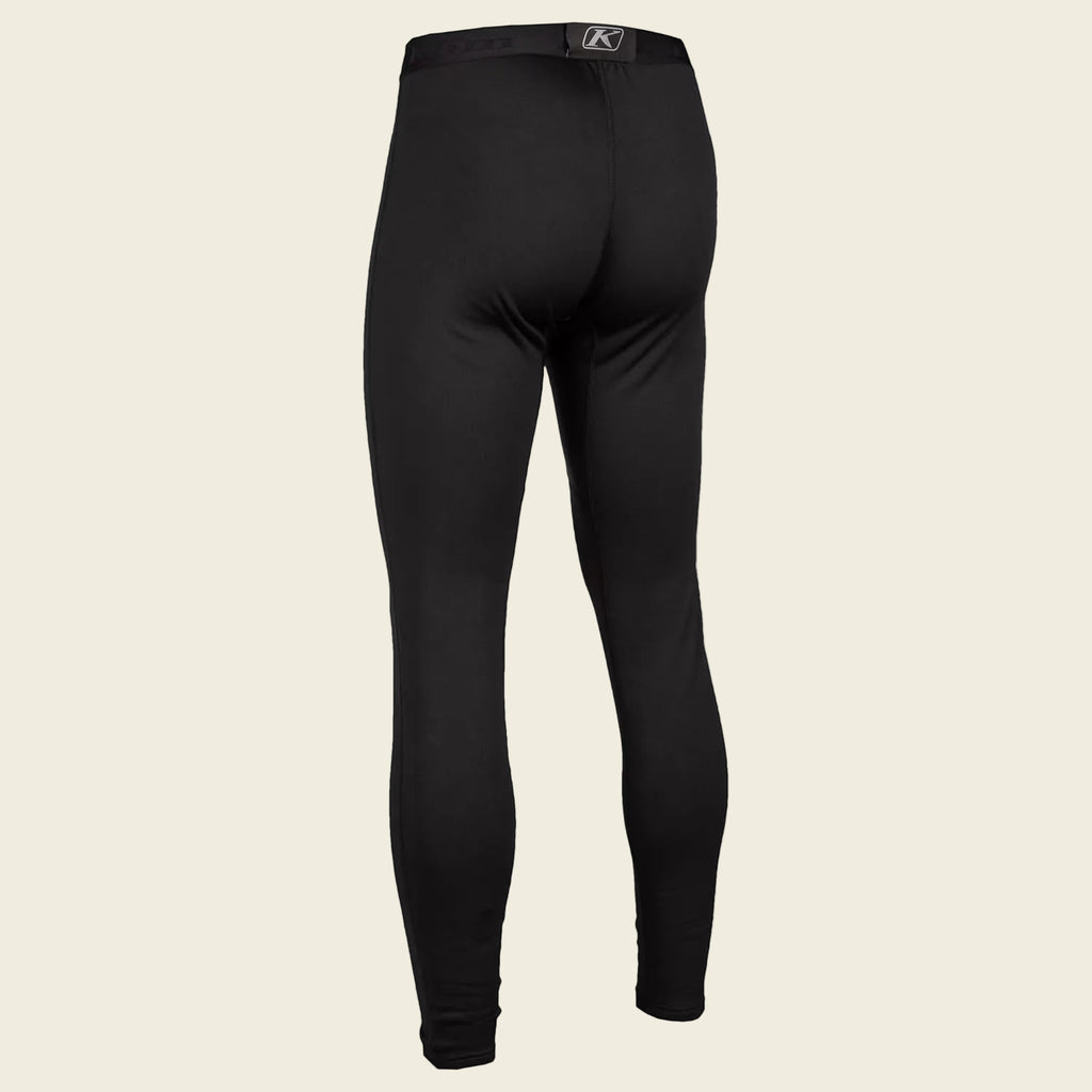 Black thermal pants on a white background