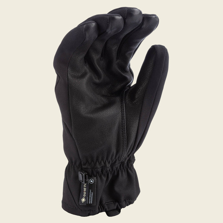 Black glove on a white background