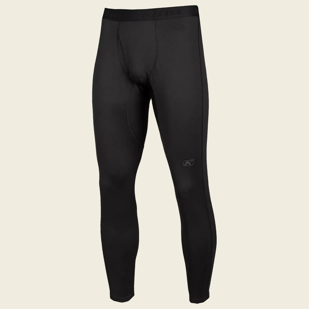 Black compression pants on a white background