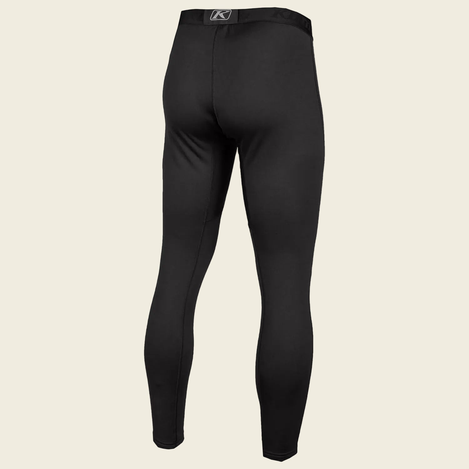 Black compression pants on a white background