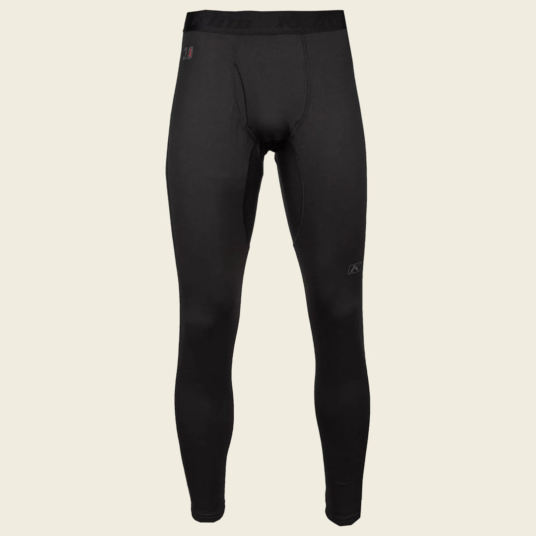 Black compression pants on a white background