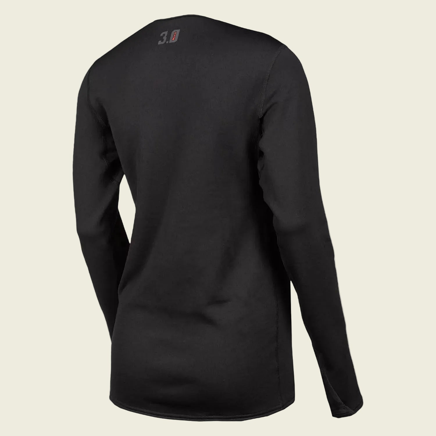 Black long-sleeve shirt on a white background