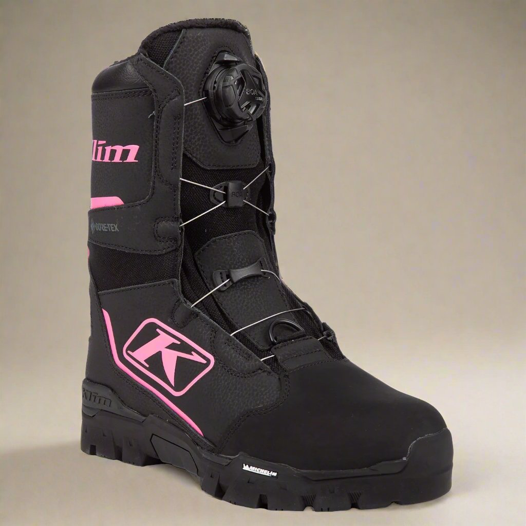 Klim Aurora GTX BOA Boot Black Knockout Pink