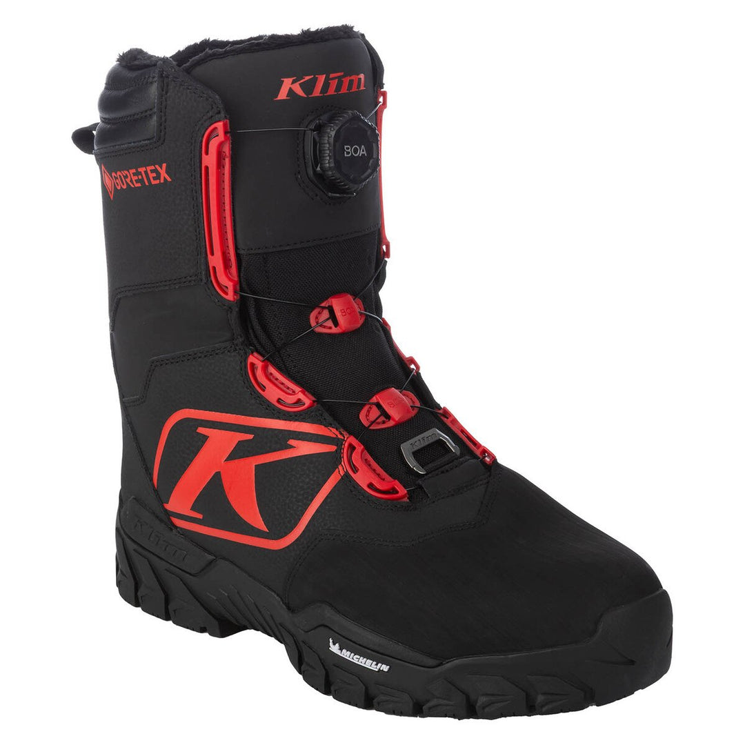 Klim Force GTX Boa Boot | Black - Fiery Red