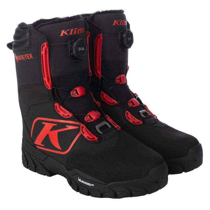Klim Force GTX Boa Boot | Black - Fiery Red
