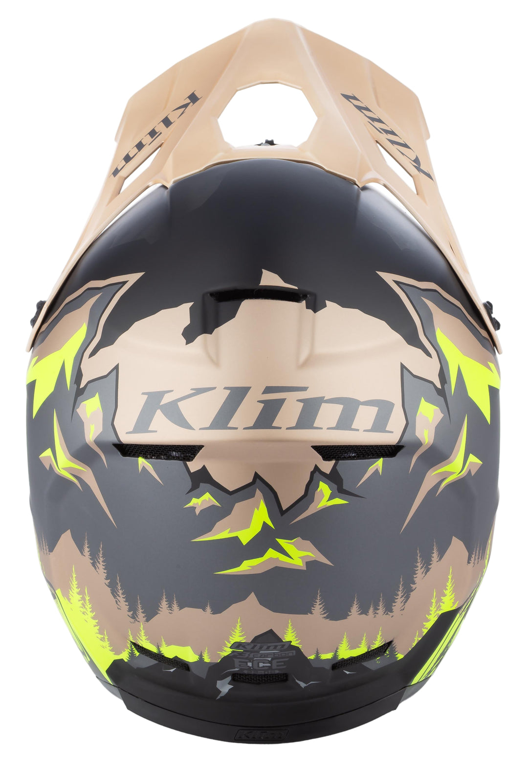 Klim F3 Carbon Helmet | Montana Tan - Hi-Vis