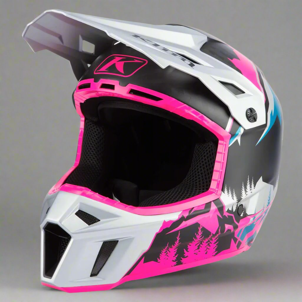 Klim F3 Carbon Helmet ECE DNA Pink - High Rise