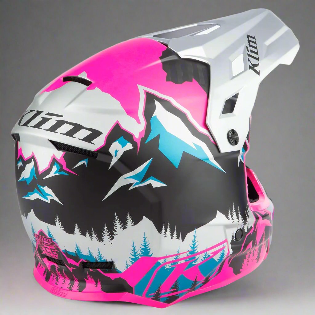 Klim F3 Carbon Helmet ECE DNA Pink - High Rise
