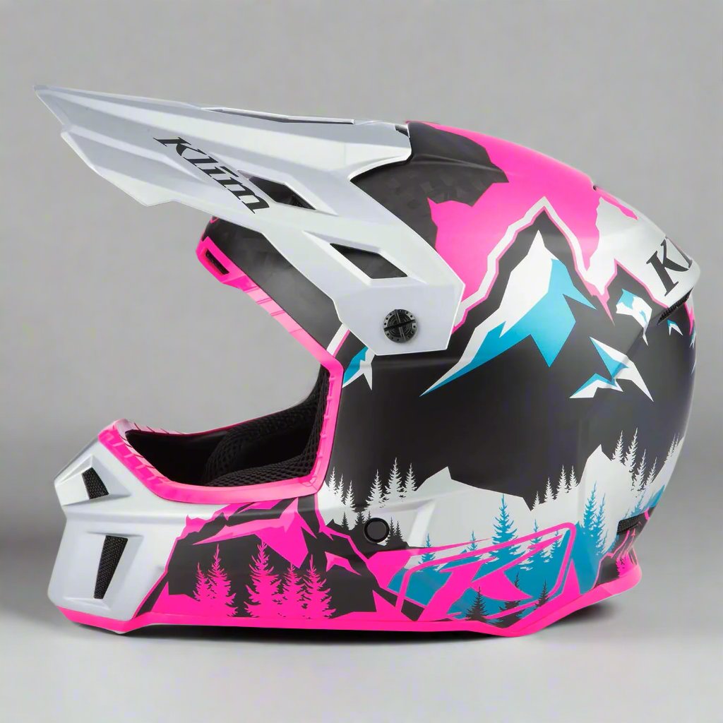 Klim F3 Carbon Helmet ECE DNA Pink - High Rise