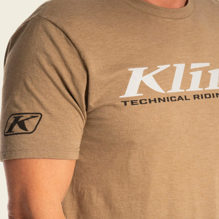 Klim K Corp SS T Men's Coyote Brown Heather - High-rise