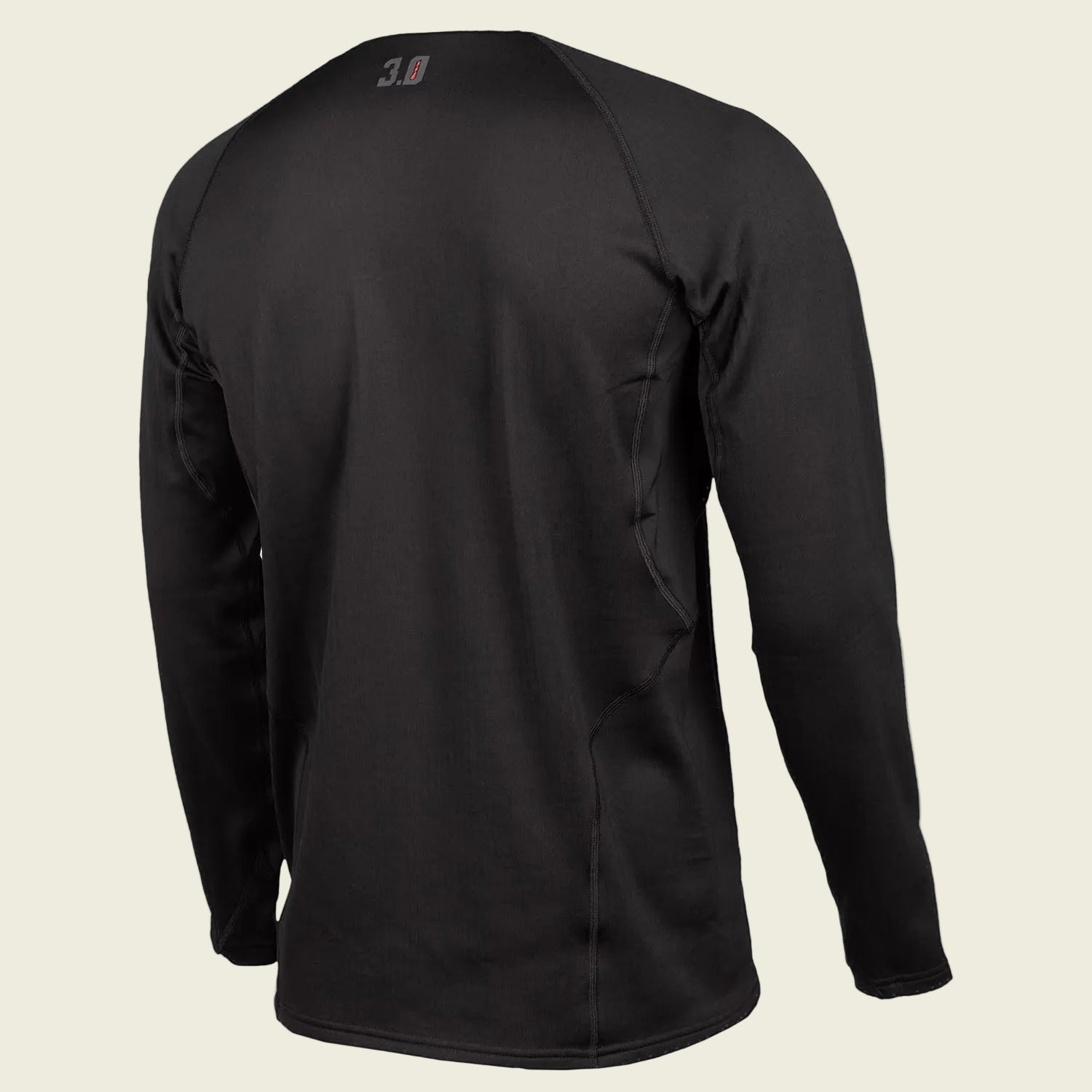 Black long-sleeve shirt on a white background