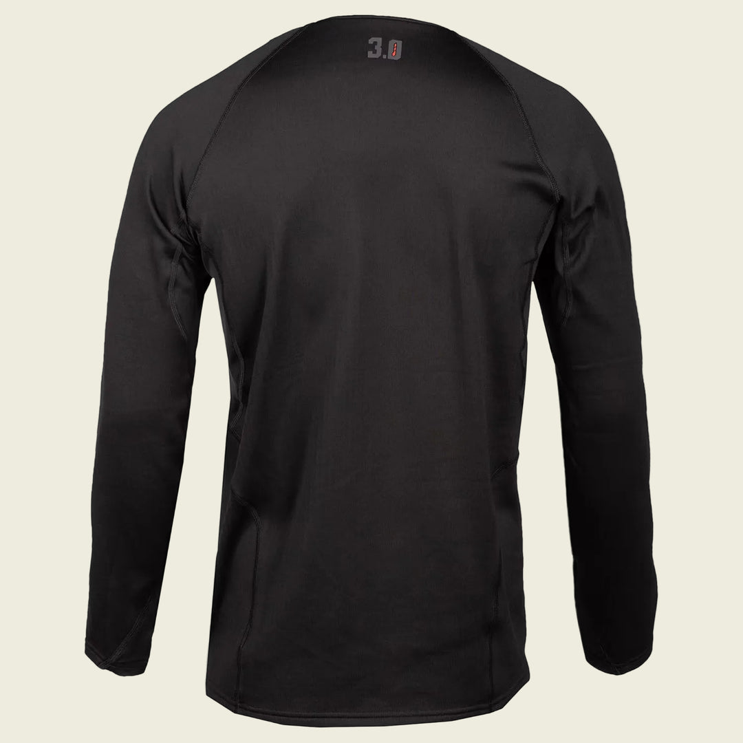Black long-sleeve shirt on a white background