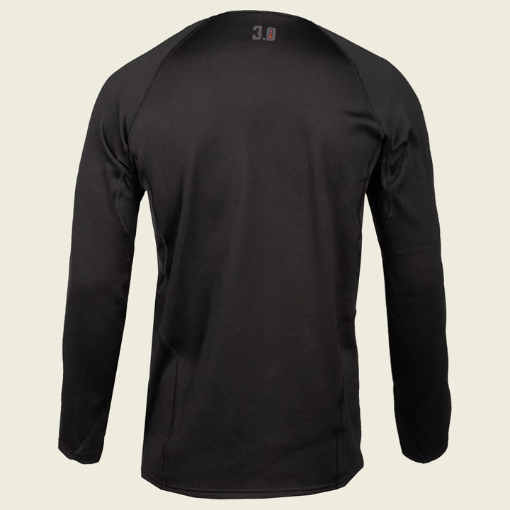 Black long-sleeve shirt on a white background