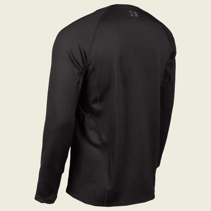 Black long-sleeve shirt on a white background