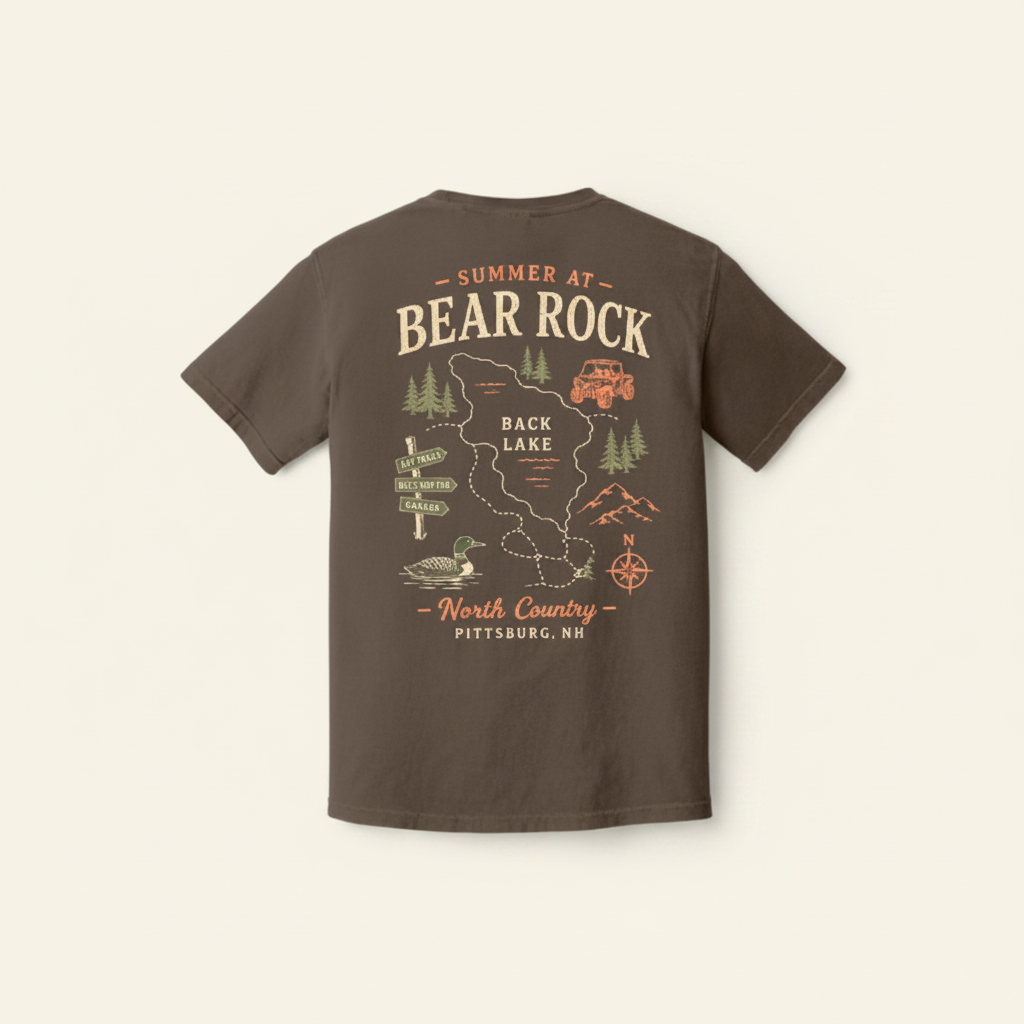 Bear Rock Summer at Bear Rock Tee | Espresso