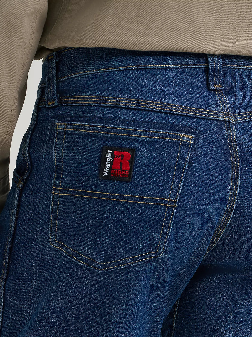 Wrangler RIGGS Workwear Advanced Comfort Five Pocket Jean | Mid Stone