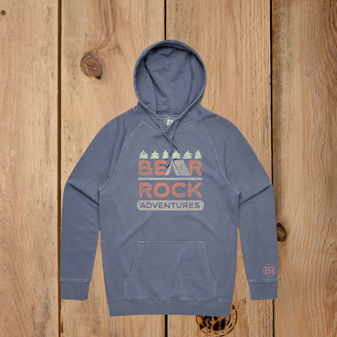 Bear Rock Premium | Bear Rock Tent Hoodie Faded Blue