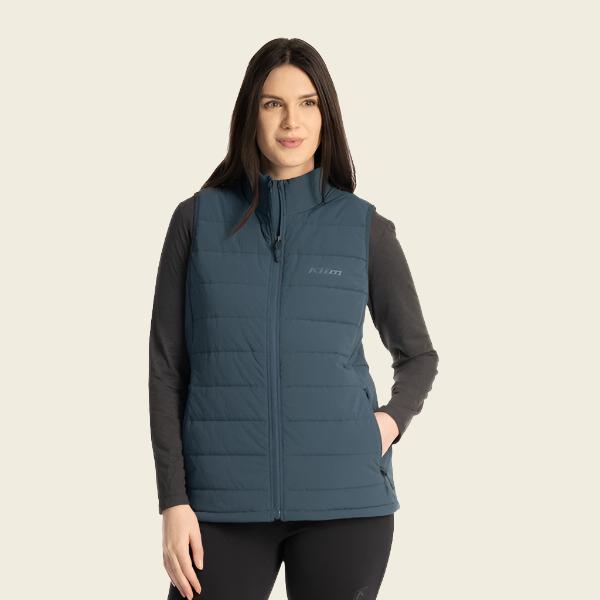 Klim Women's Waverly Stretch Insulated Vest Reflecting Pond