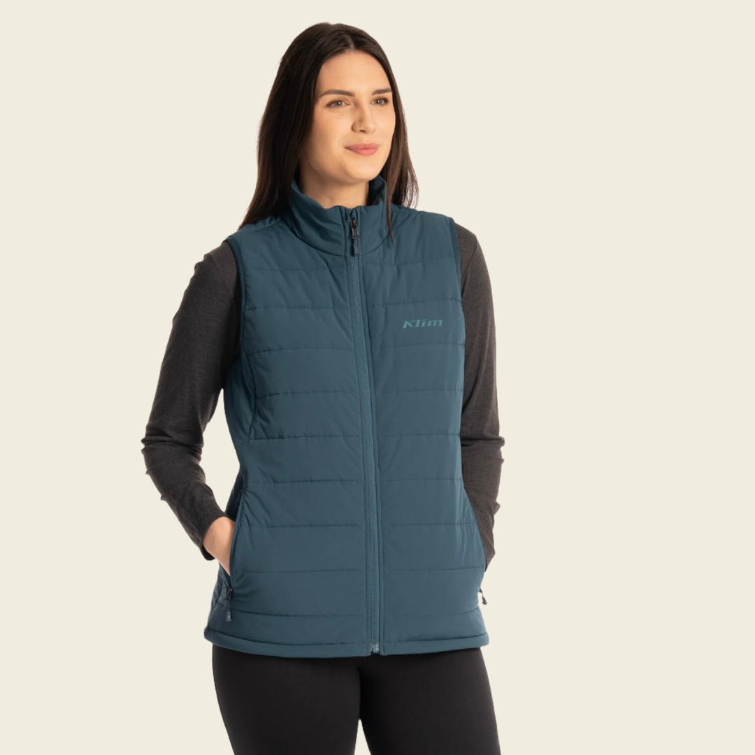 Klim Women's Waverly Stretch Insulated Vest Reflecting Pond