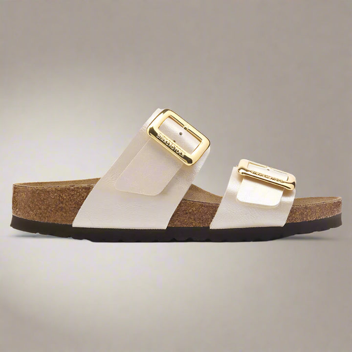 Sydney Luxe Buckle | Birko-Flor Patent | Graceful Pearl White