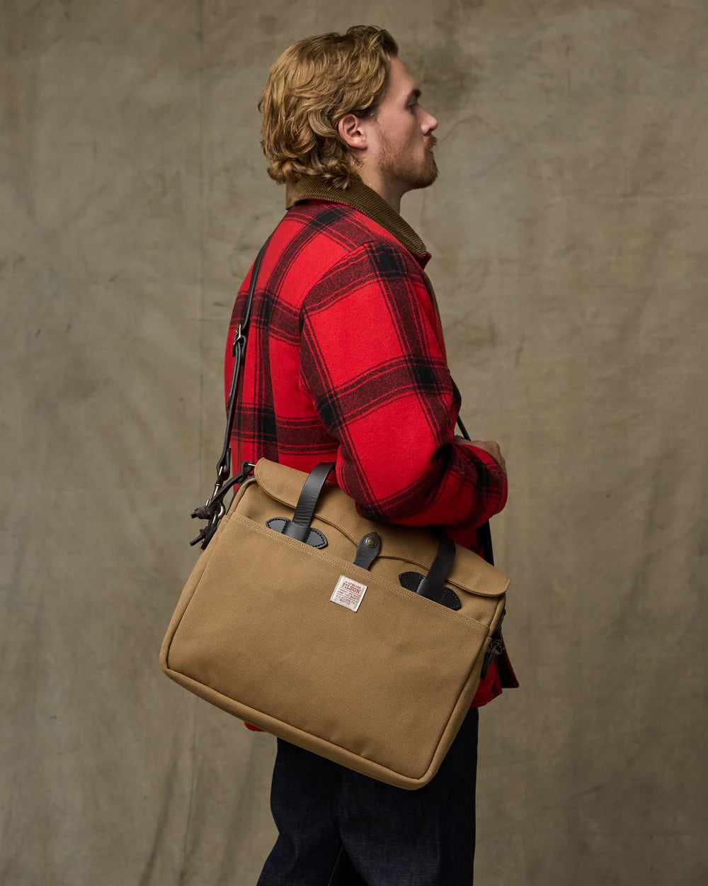 Filson Rugged Twill Original Briefcase | Tan
