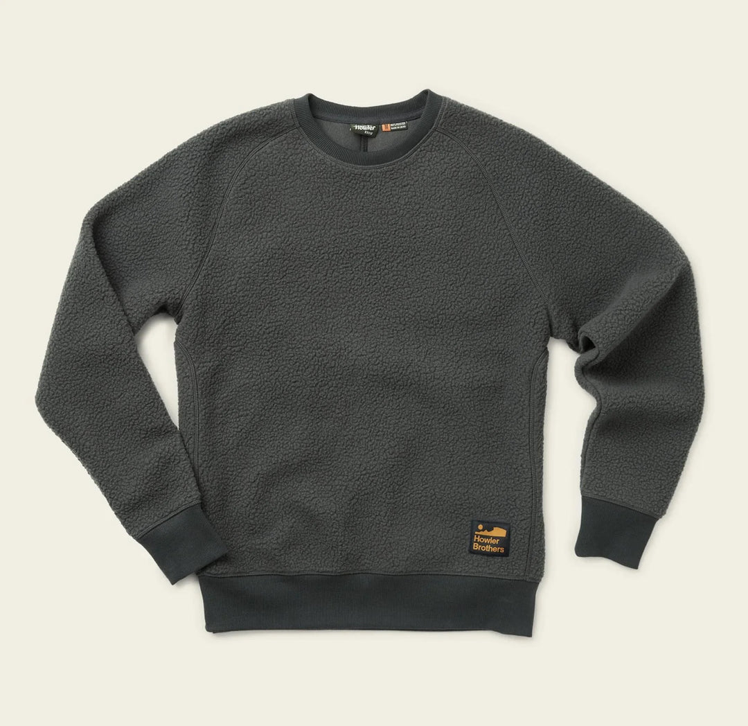 Howler Brothers Eleos Fleece Crewneck | Faded Black