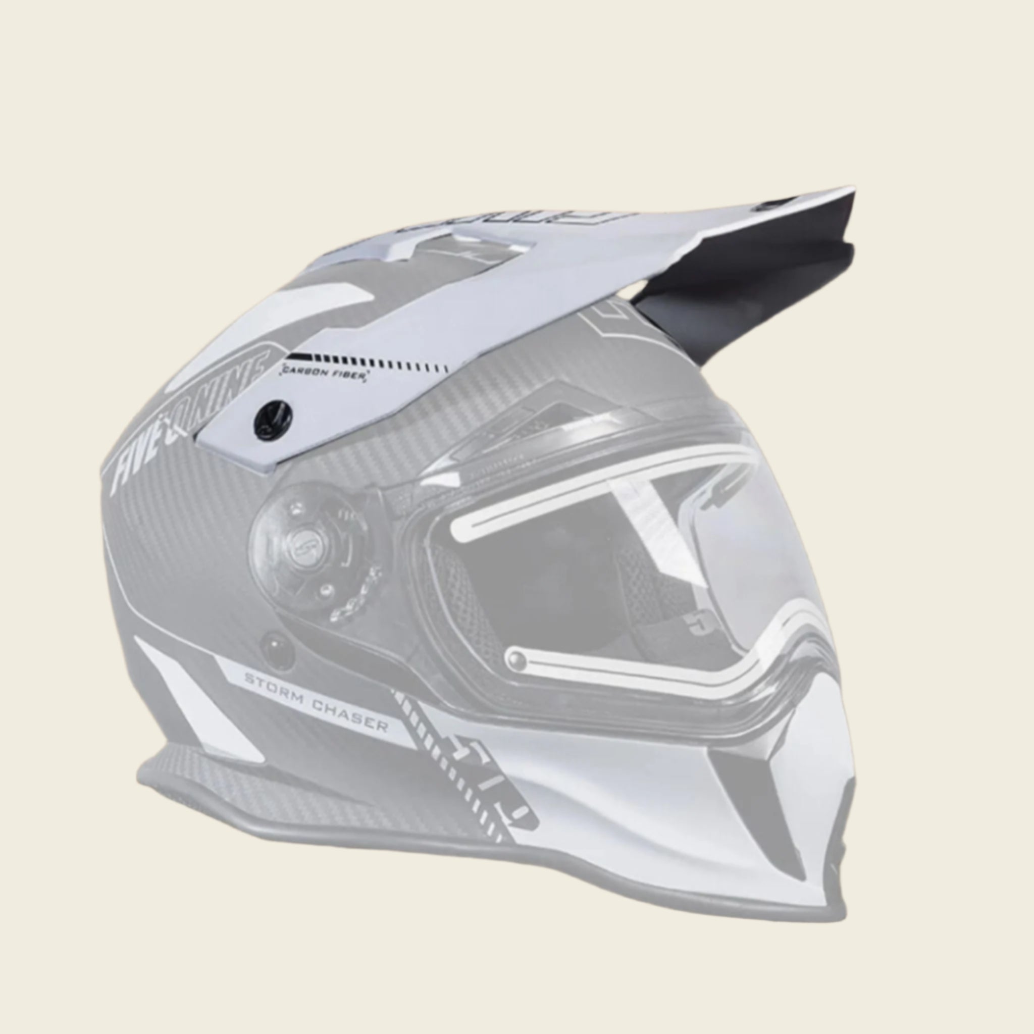509 Delta R3 Carbon Fiber Visor in Stormchaser
