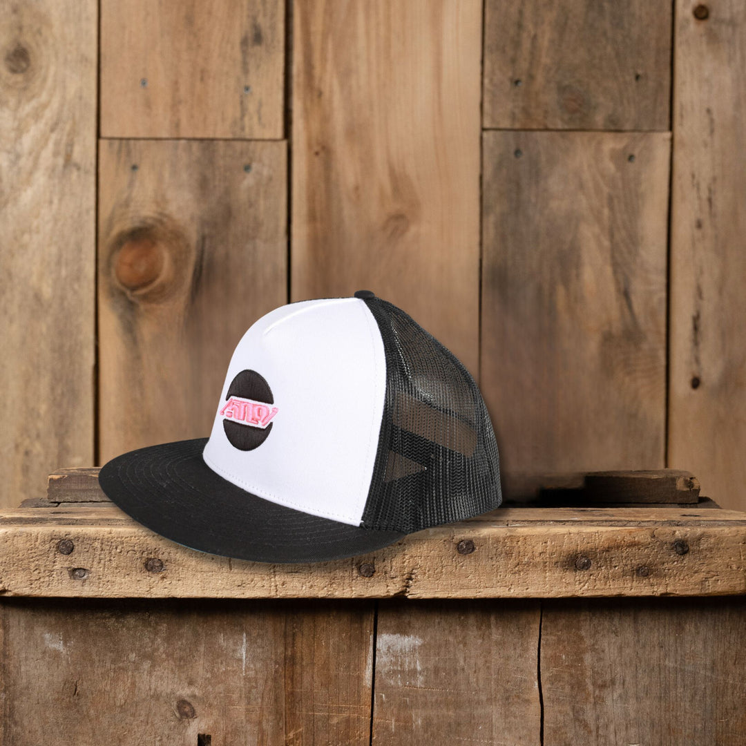 509 Five O Nine Flat Billed Trucker Hat in Sci Fi White