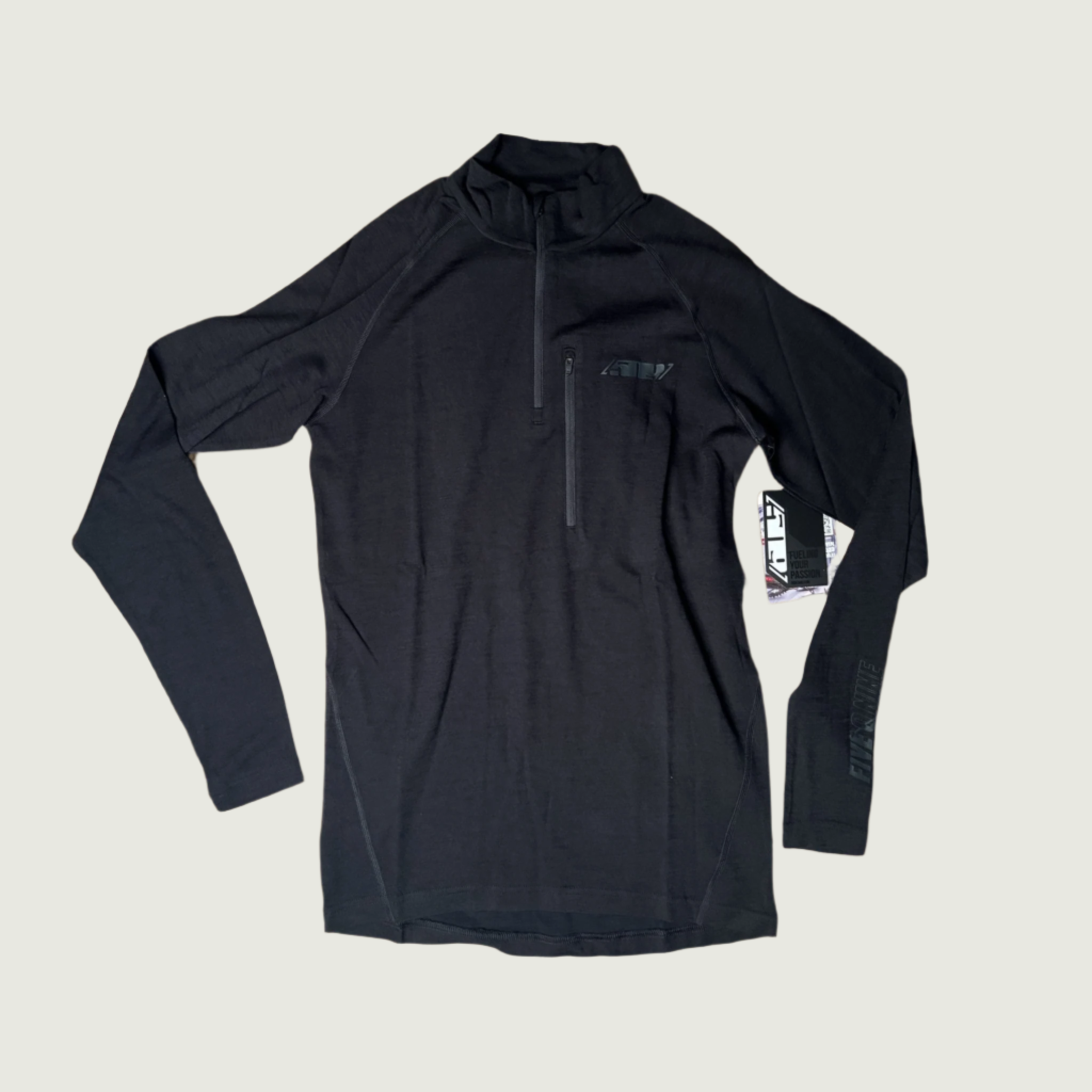 509 Men's FZN Merino 1/4 Zip Shirt Black