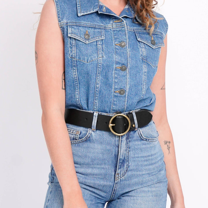 Pip 2.0 | Vintage Full-Grain Leather Belt | Black