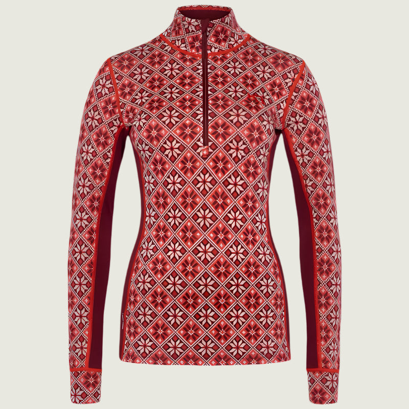 Kari Traa Edith Half Zip | Burgundy Red