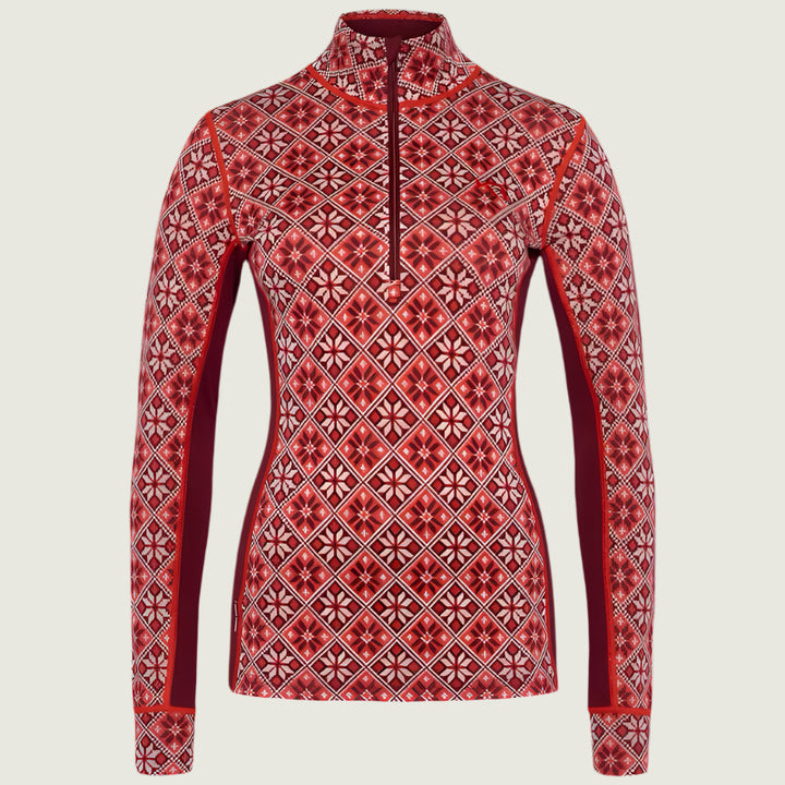 Kari Traa Edith Half Zip | Burgundy Red